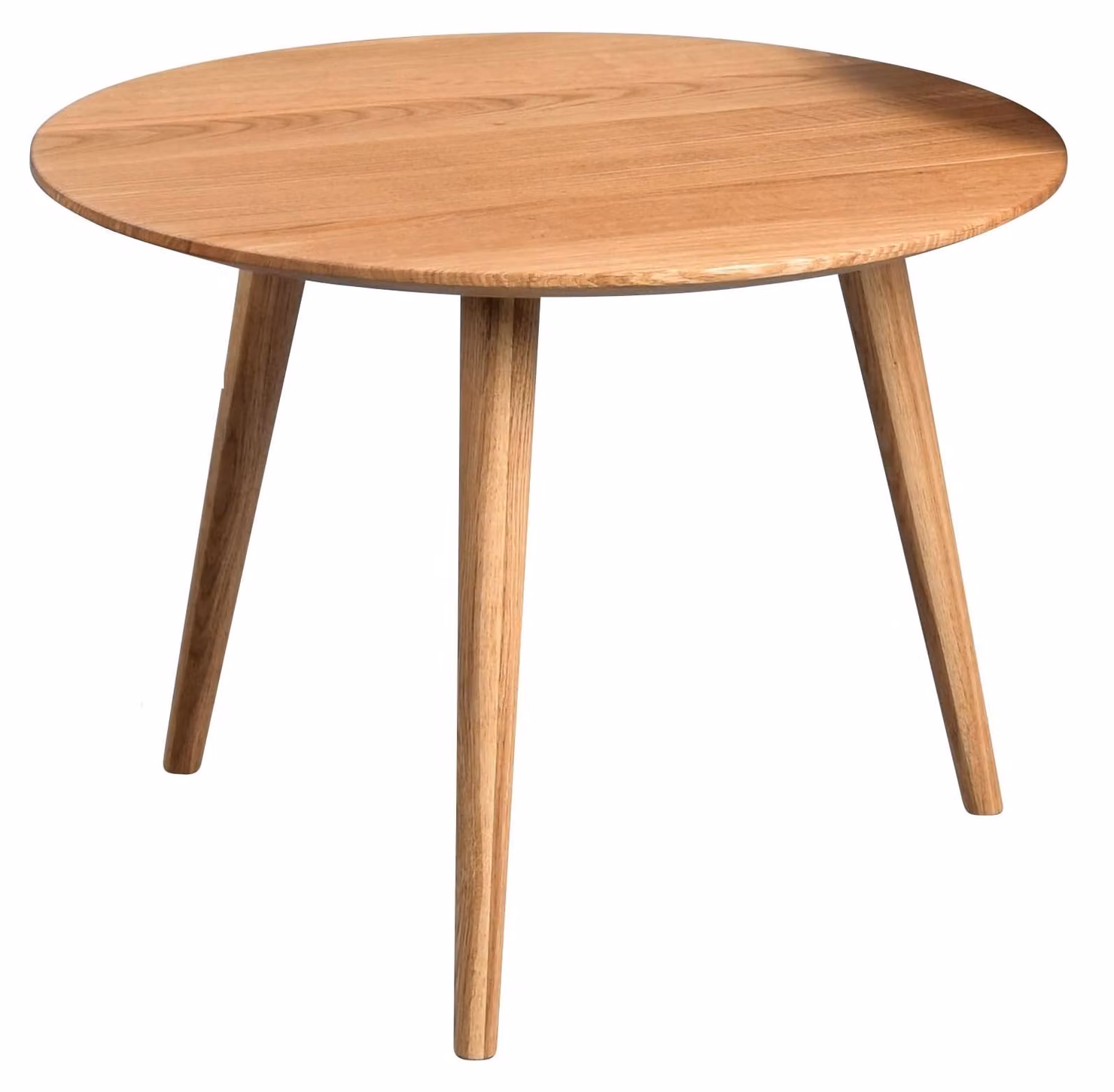Tavolo rotondo in massello di quercia, altezza 45 cm
