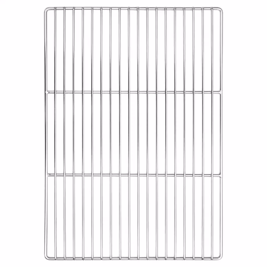 Griglia vidaXL in acciaio inox argento L: 50 cm, P: 35 cm