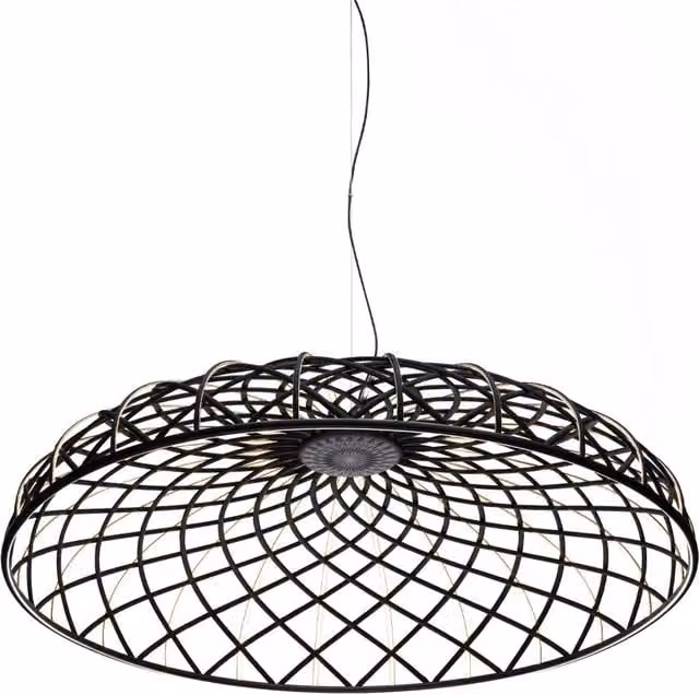 Lampada a sospensione Flos Skynest con tecnologia LED dimmabile in bianco, nero o grigio