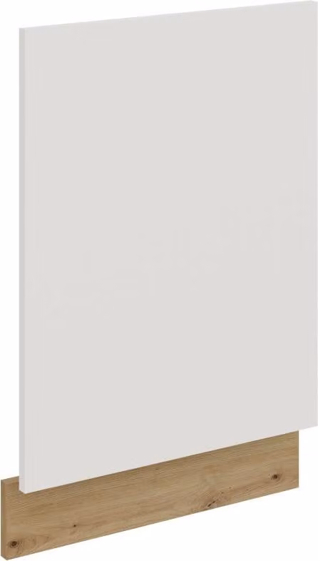 Sportello per lavastoviglie da incasso LUNARA - 45x57 cm, bianco / rovere artigianale
