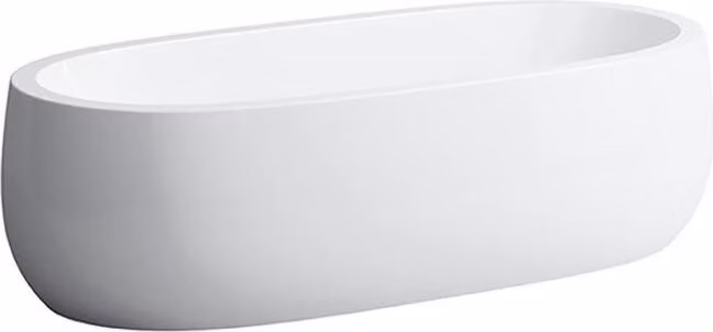 LAUFEN ILBAGNOALESSI Baignoire en fonte minérale 1830x870x460mm, incl. tablier, incl. cadre de pied, avec éclairage sous-marin, H2459720006151, H2459720006151