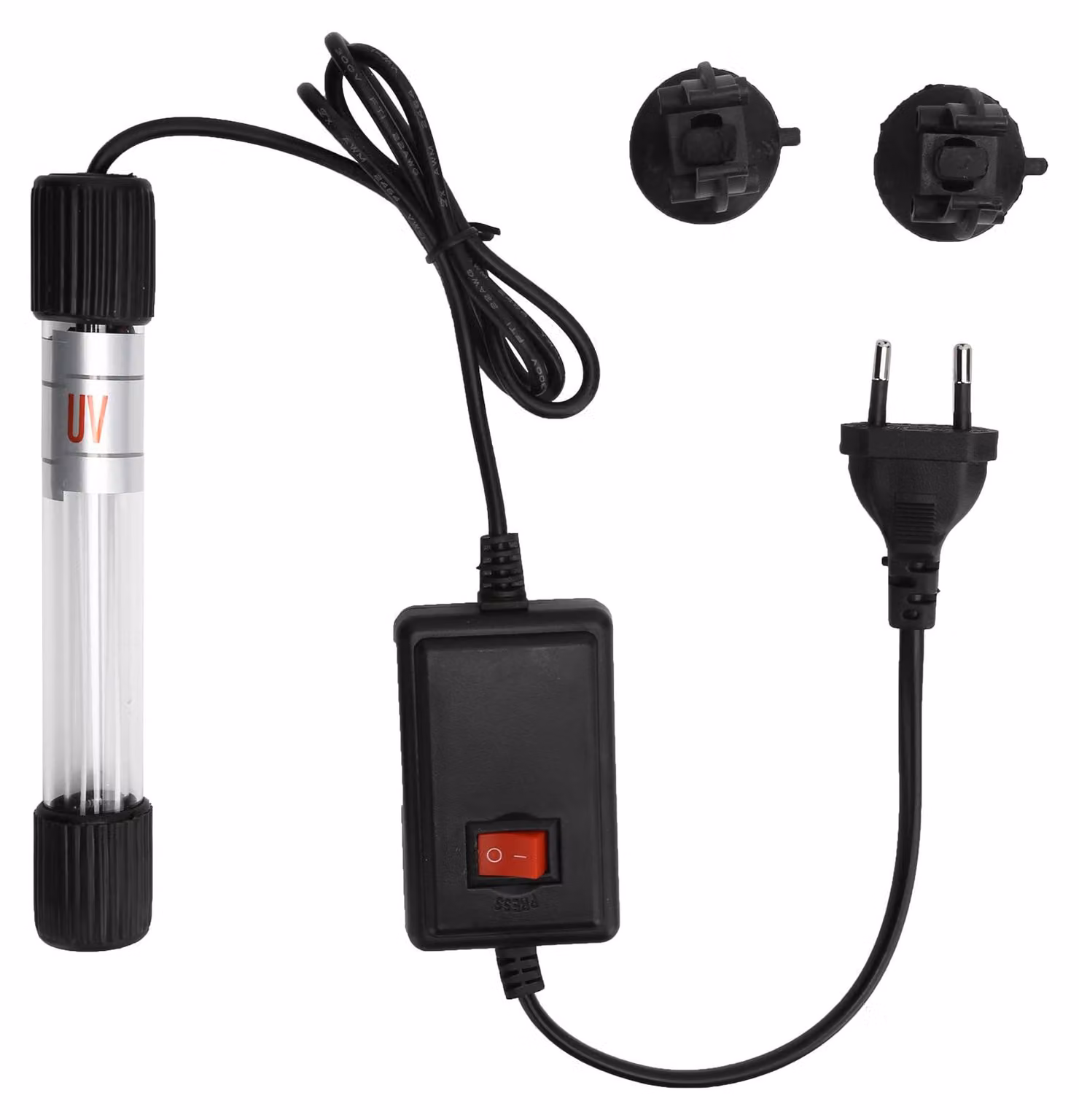 Lampada UV subacquea per acquari Pulizia dell'acqua dell'acquario Luce pulita dalle alghe