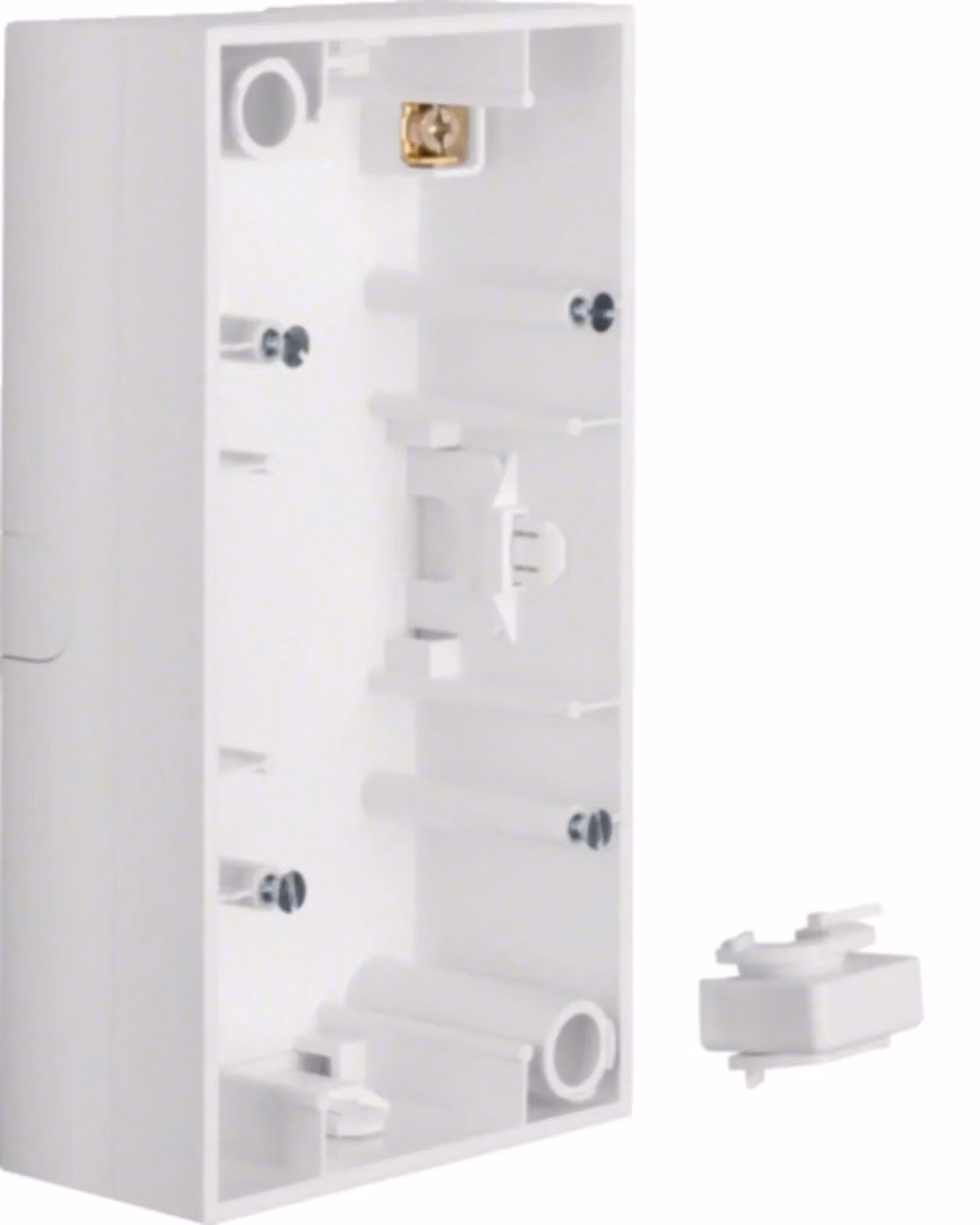 Berker 10428989 Custodia da incasso a 2 vie S1 bianco polare lucido
