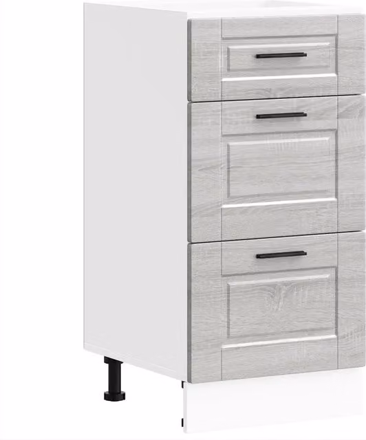 Armadio da cucina dal design moderno con spazio ottimizzato 40 x 46 x 81,5 cm in legno ingegnerizzato grigio sonoma 02_0050462