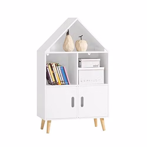 SoBuy Libreria Bambini con Porte Portata fino a 70kg 60x30x103cm