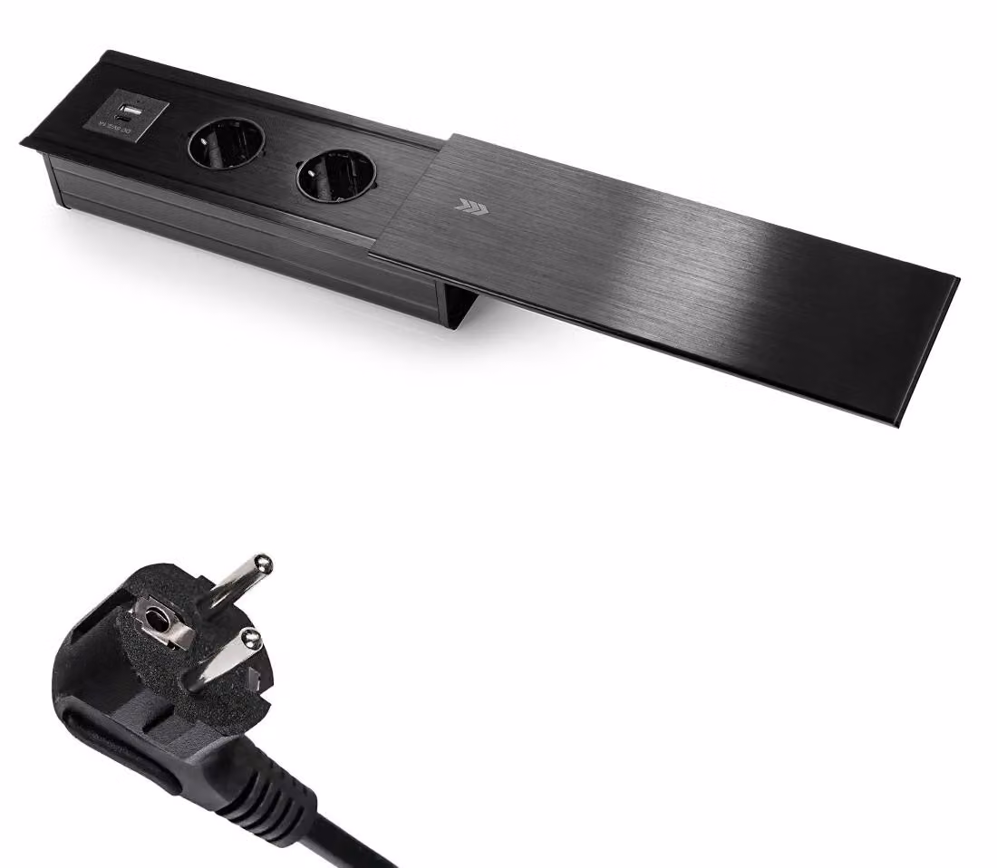 Presa da tavolo estraibile Spacetronik SPS-S24CB V2