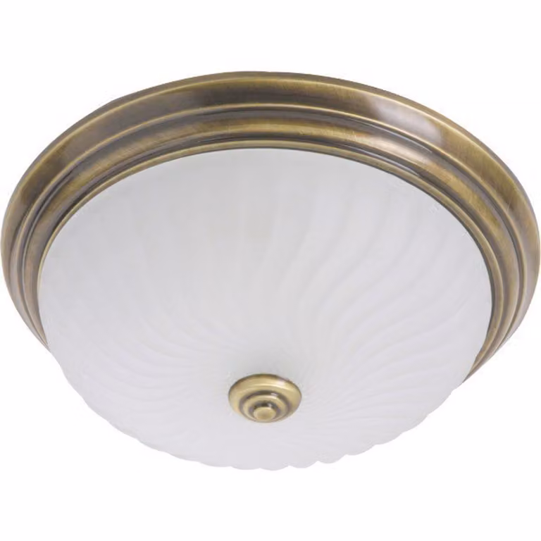 Plafoniera - bronzo - Ceiling and wall - vetro metallo - Ø 31cm - E27 - 2779BR - Steinhauer