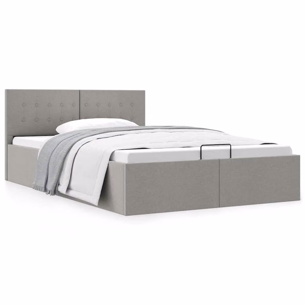 vidaXL Giroletto Idraulico Contenitore in Tessuto Grigio L/P/H: 120 x 200 cm