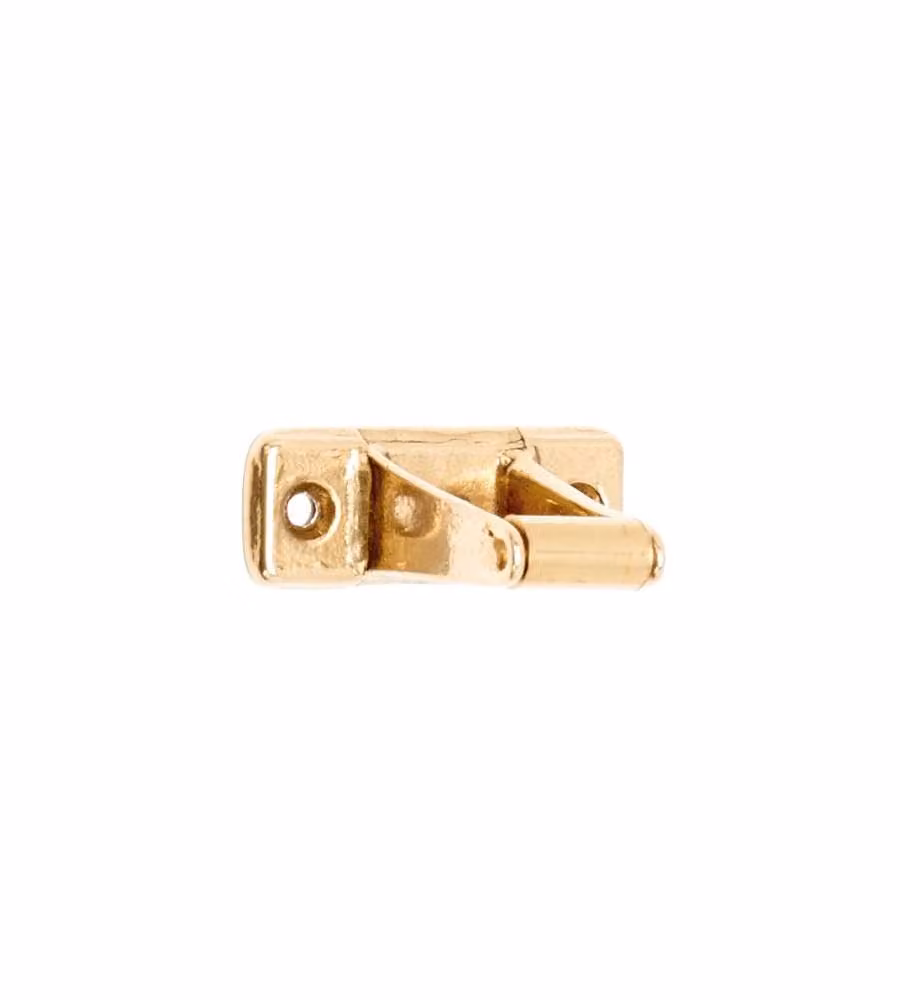 Cavallotto Fisso Per Serramenti Ottone Lucido Mm.25