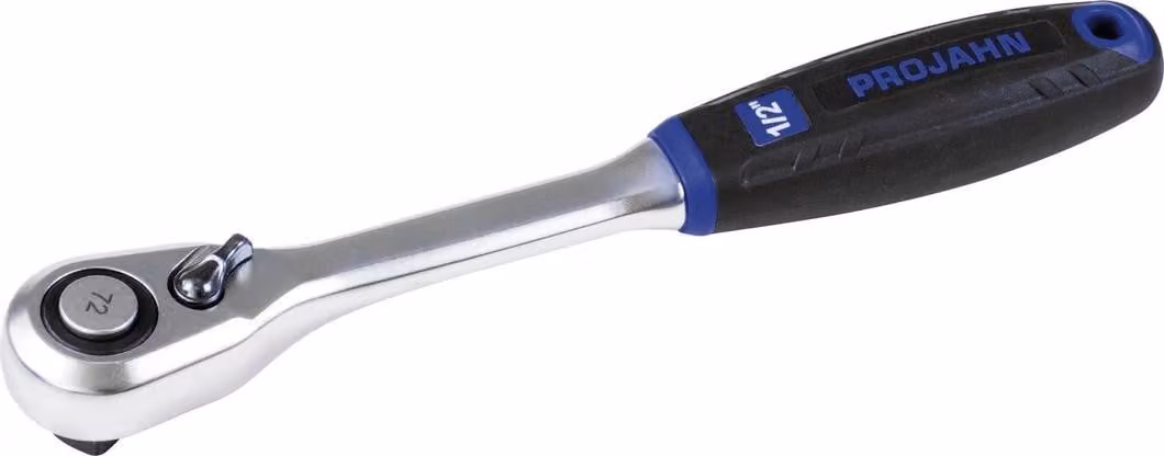 PROJAHN Cricchetto reversibile da 1/2", 72 denti, dentatura fine per un piccolo angolo di ritorno, molto stabile