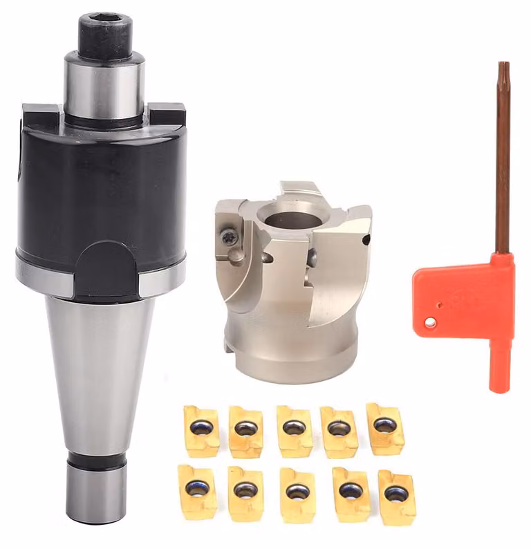 Porta mandrino a morsetto con 50 inserti APMT1604 per frese CNC