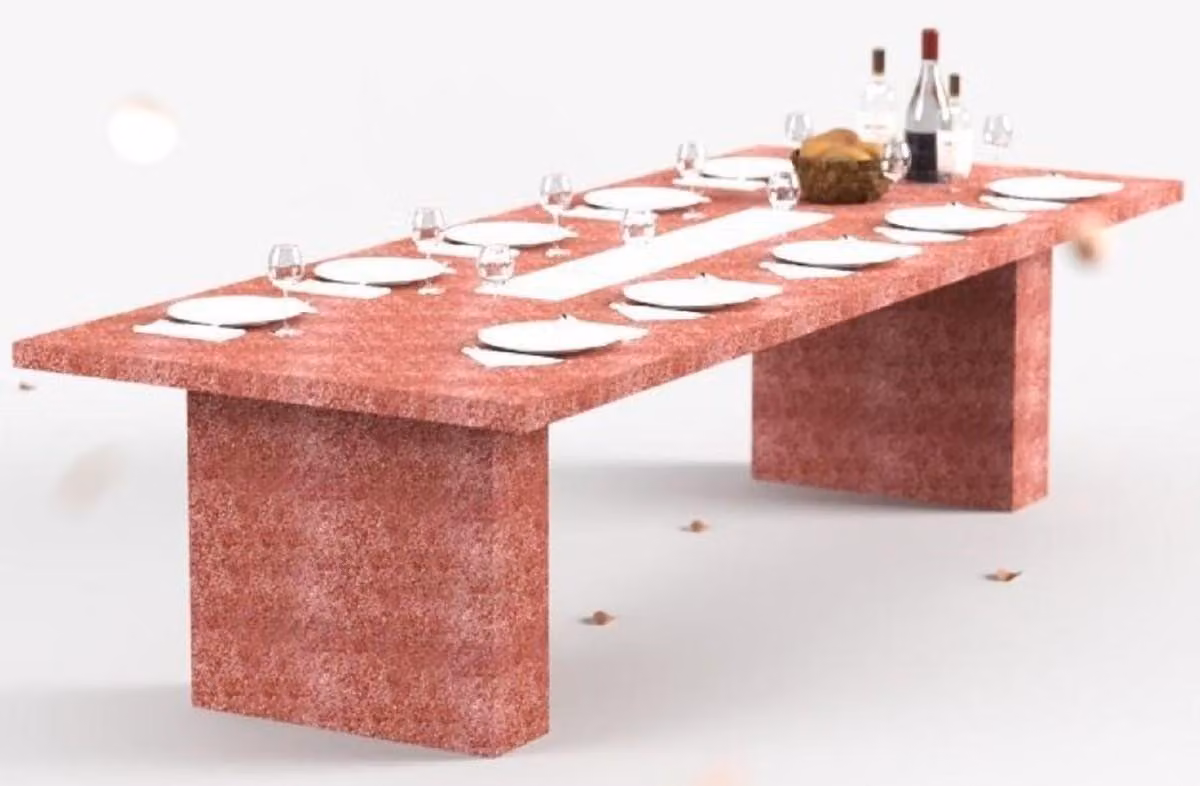 Tavolo da pranzo Casa Padrino con camino a bioetanolo, dimensioni 300 x 115 x altezza 75 cm - Disponibile in diversi colori - Tavolo da pranzo - Tavolo da giardino - Arredamento per la sala da pranzo - Arredamento per il giardino - Arredamento - Arredamen