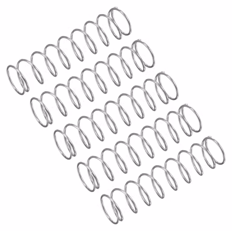 15 molle a molla, acciaio inossidabile 304, 10x0,7x40 mm, colore argento