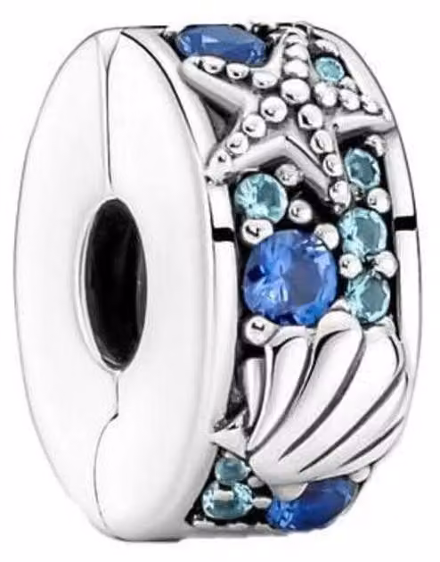 Charm per bracciali a forma di fiori di ciliegio, stelle marine tropicali e conchiglie, clip per donna