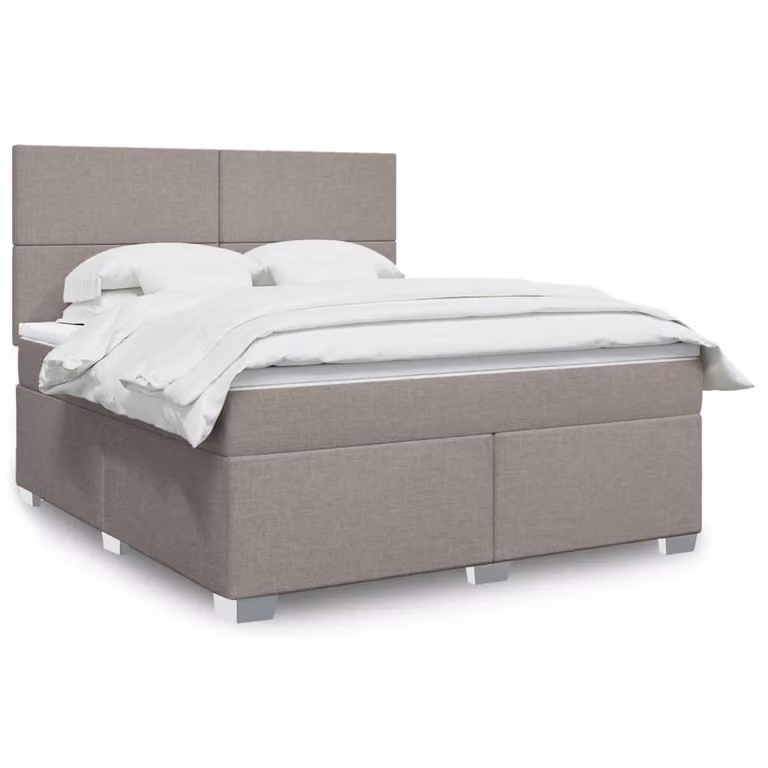 vidaXL Giroletto a Molle Ibrido con Materasso in Tessuto L/P: 180 x 200 cm