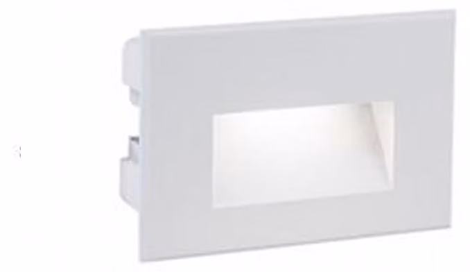 Segnapasso Liscio Da Esterno Moderno Spina Alluminio E Vetro Bianco Led 3W 4000K