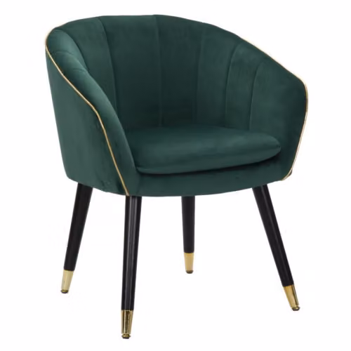 Poltrone Fisse POLTRONA PARIS VERDE/GOLD CM 62X58X78 Mauro Ferretti