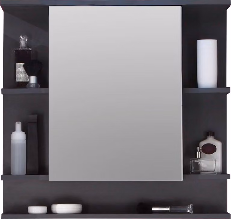 trendteam mobile specchio bagno Tetis grafite decor/grafite 72 x 76 x 20 cm