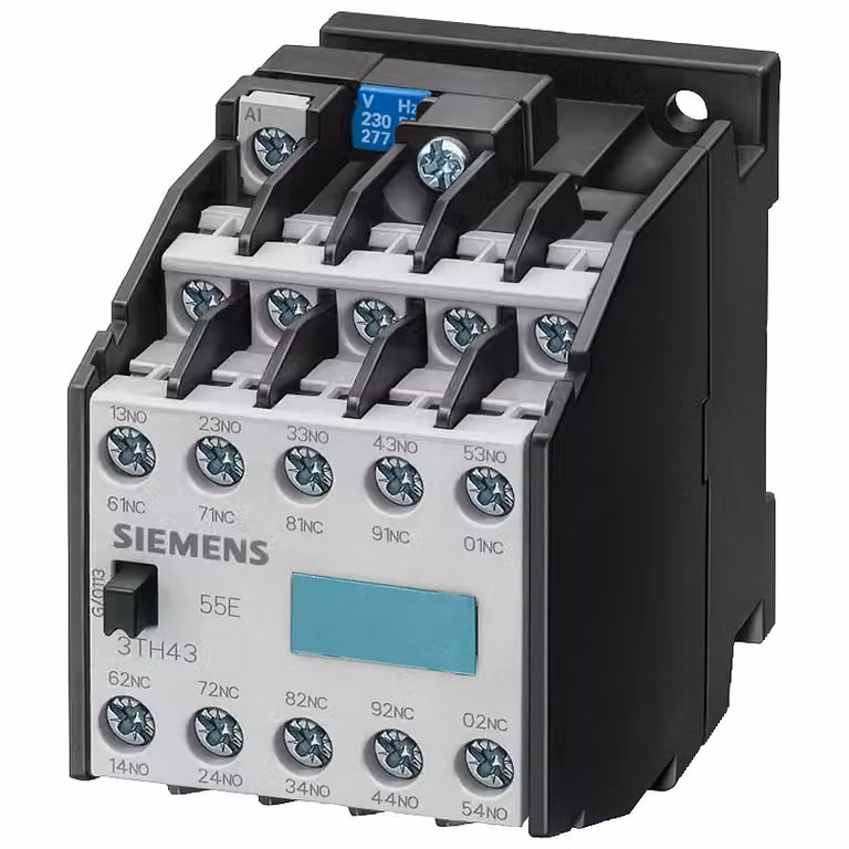 Contattore ausiliario Siemens 100E, 10 NO, alimentazione CA, 230 V CA 277 V, 3TH43100AP0