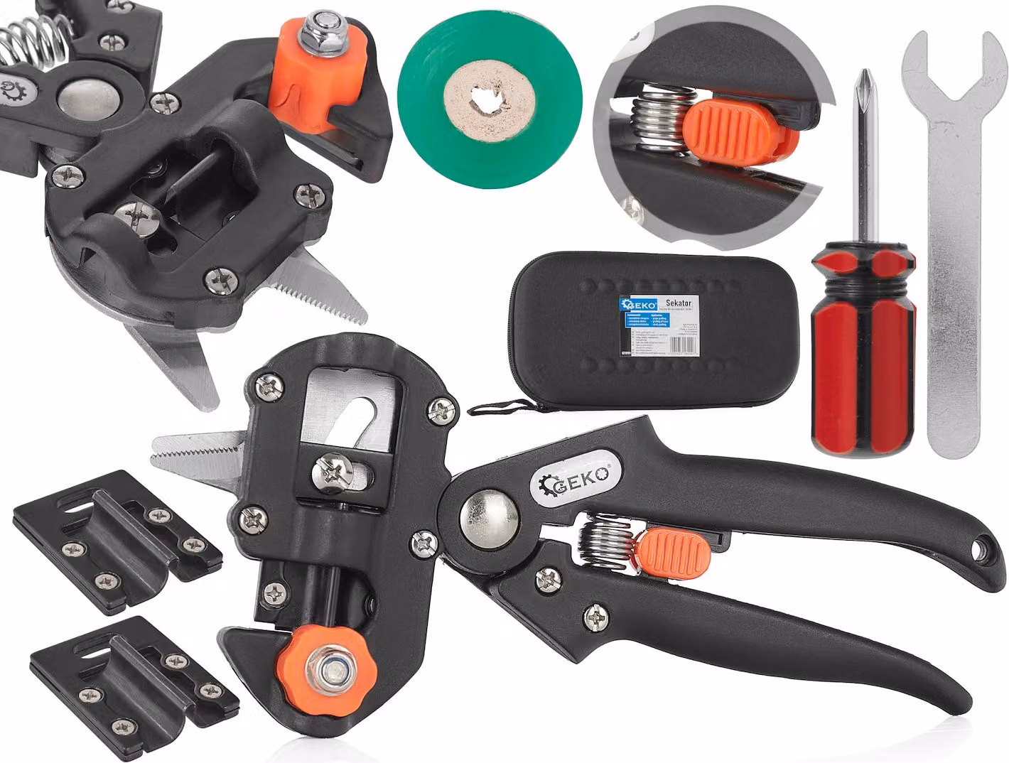 GEKO Cesoie per innesti 210 mm, set di accessori G71999