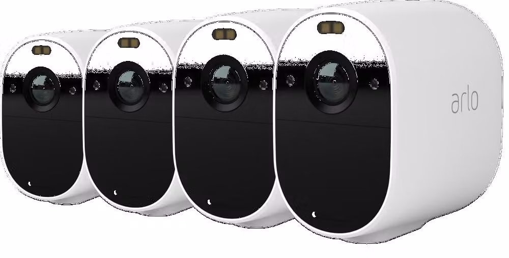 Arlo Essential Spotlight: telecamera di sicurezza IP per interni ed esterni, da soffitto/parete