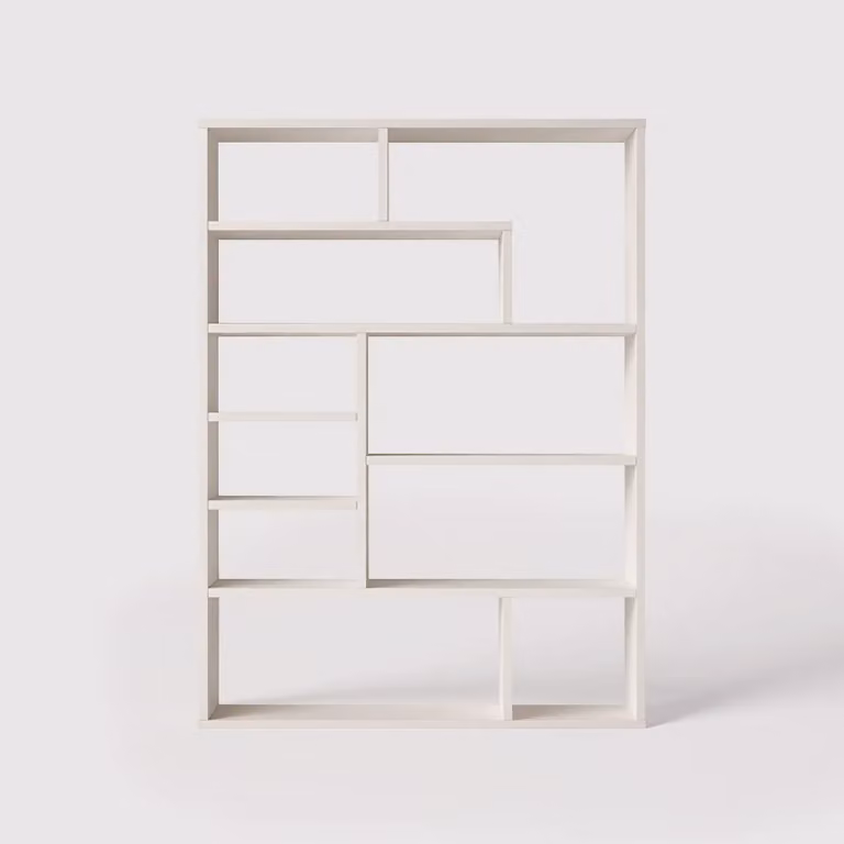 Iroko - Libreria da terra con design moderno e 10 vani