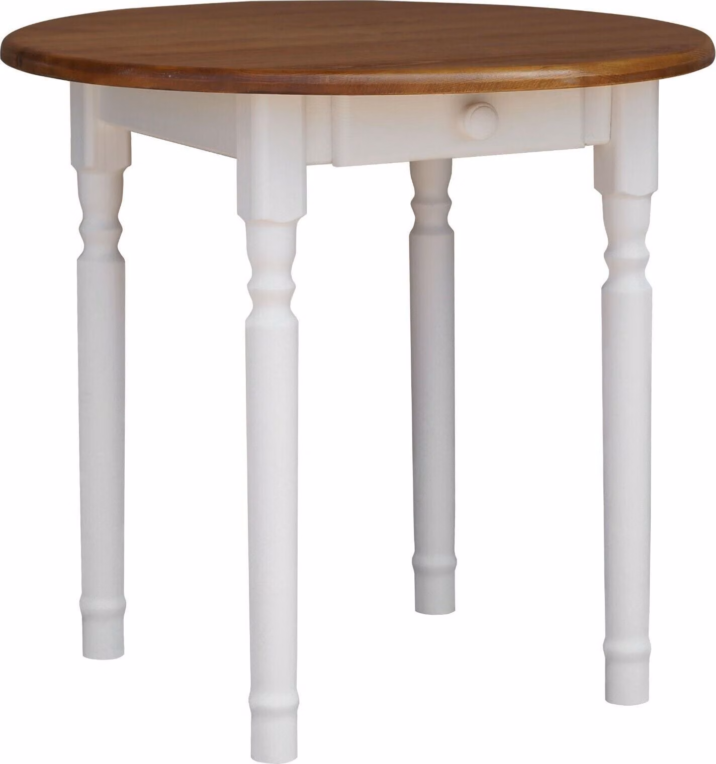 Tavolo da pranzo rotondo Tavolo da cucina in rovere bianco 90 cm