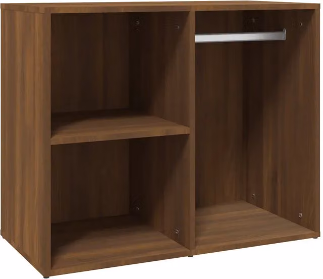Pratico armadio toeletta moderno 80 x 40 x 65 cm in legno multistrato rovere marrone 02_0048434