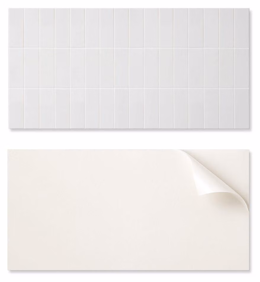 Piastrella in vinile autoadesiva con motivo grafico per la cucina, dimensioni 100 x 50 cm, design semplice e effetto mosaico liscio