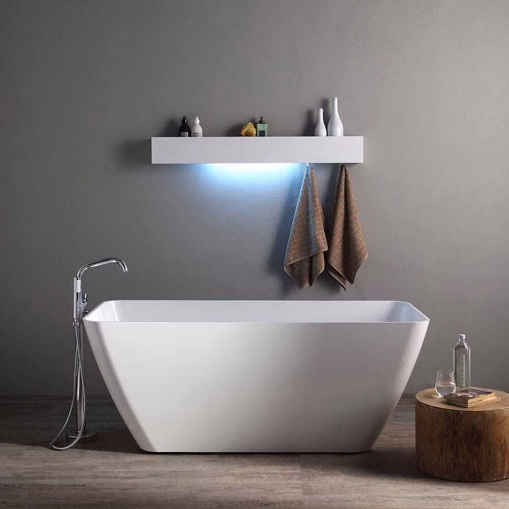 Vasca da bagno moderna freestanding in marmo ricomposto | Paola
