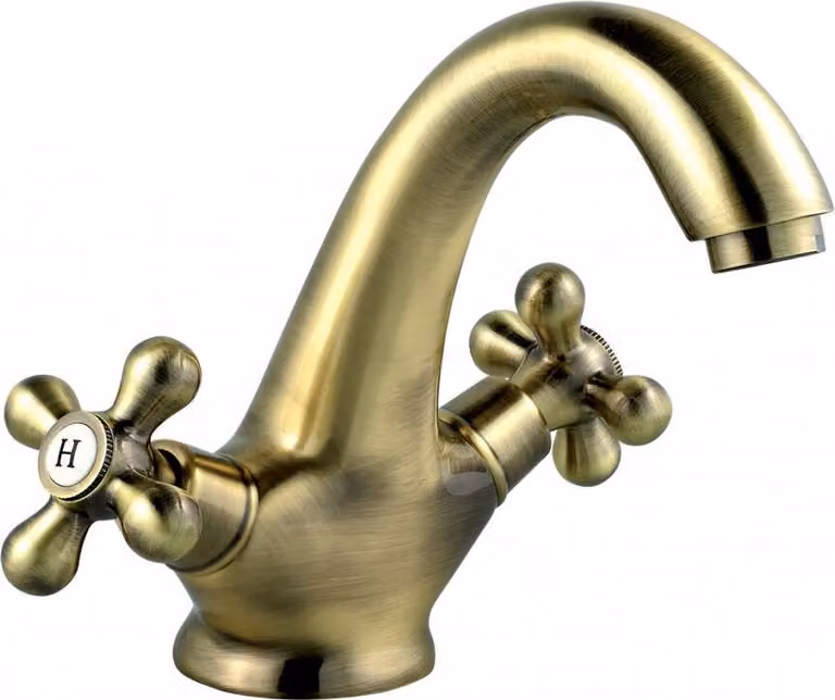 Miscelatore per lavabo autonomo Ferro, colore bronzo
