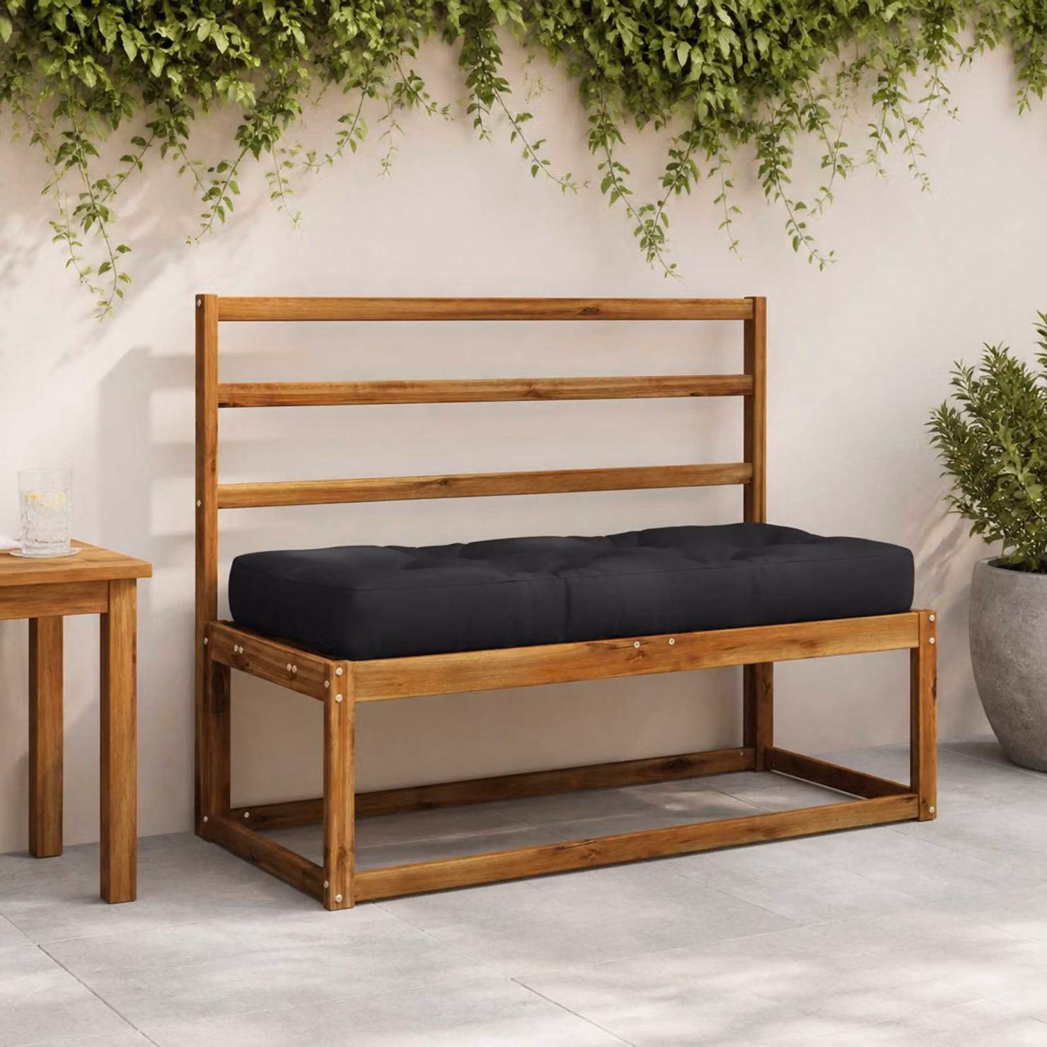 Cuscino per Pallet vidaXL VIANEN in Poliestere Blu Scuro con Rivestimento Lavabile e Resistente ai Raggi UV