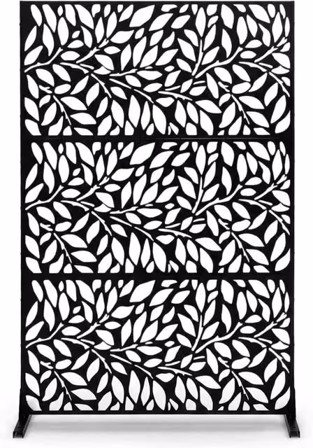 Pannello decorativo esterno moderno in metallo traforato resistente, Schermo privacy frangivista per giardino e balcone