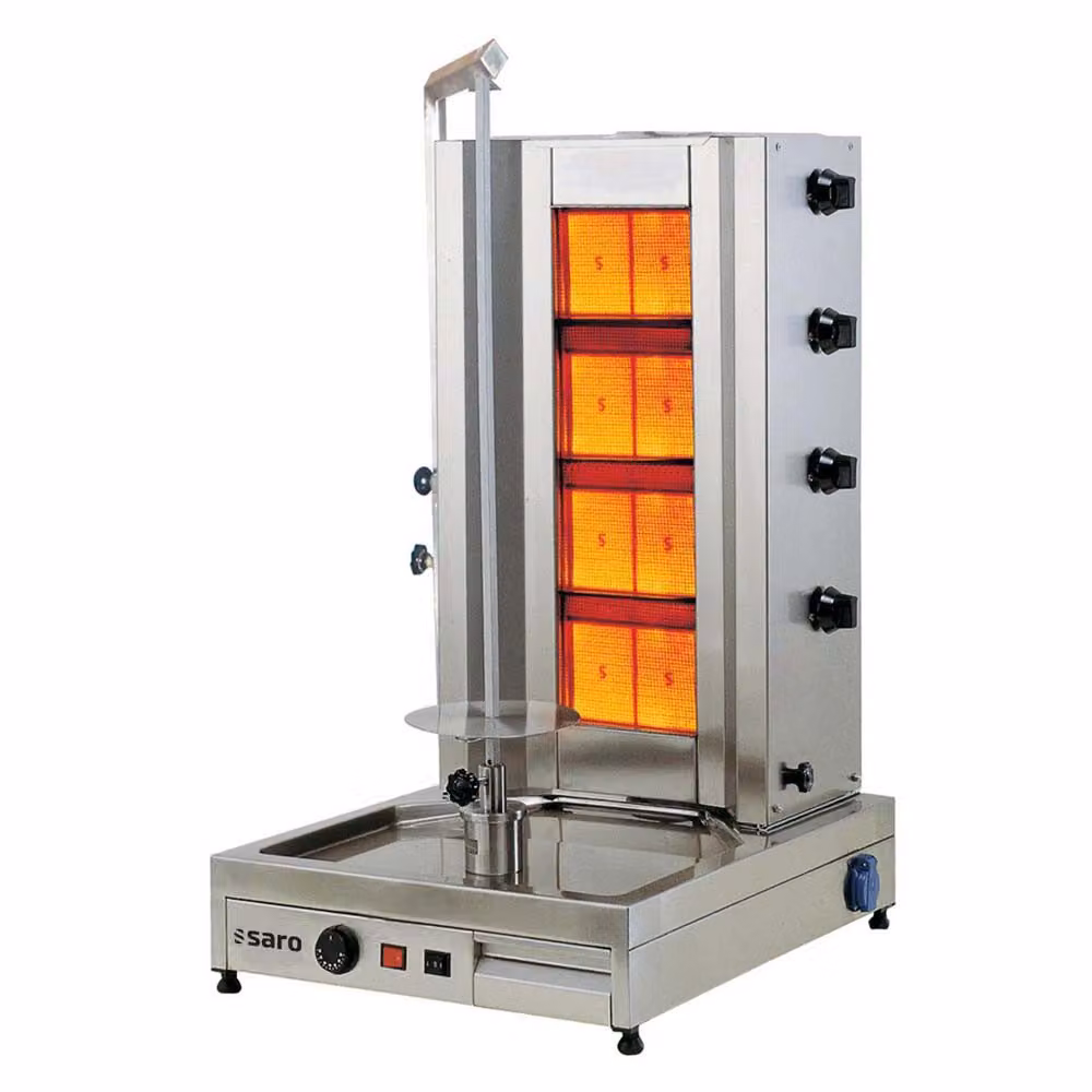 Saro gas kebab / gyro grill 4 burners Tilla 4