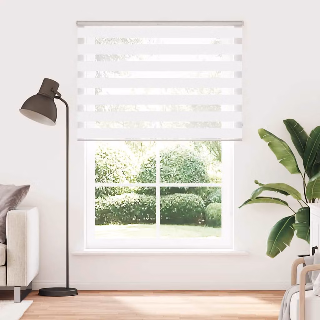 vidaXL Tenda a Rullo Zebra Larghezza Tessuto 150,9 cm Poliestere