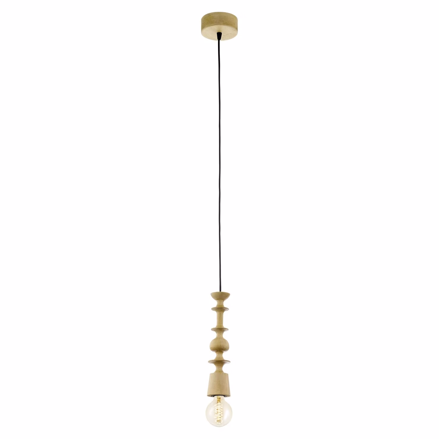 Eglo 49373 Avoltri lampada a sospensione E27 legno rovere