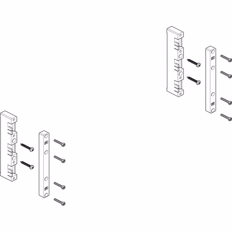 Modulo sbarra collettrice ABN piatto 1-2FB/2RE 60 mm per CU 12x5 - 30x10 mm, a 3 poli, EBM 32 mm MFS22603