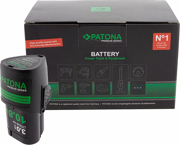 Batteria Premium PATONA per Stihl AS2, 10,8V, 3.0Ah, batteria di ricambio compatibile con GTA 26, HSA 26, SEA 20