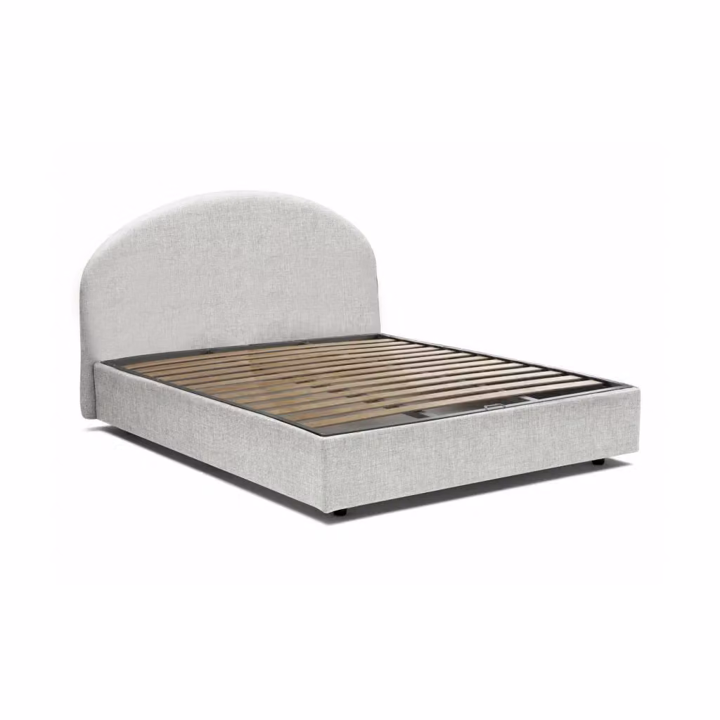 Letto Akis Talamo Italia Piazza e Mezza Sfoderabile Bianco con Contenitore a Alzata L/P/H: 120 x 200 cm – 2