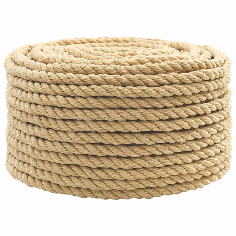 Corda multiuso vidaXL in plastica beige e marrone, diametro 12 mm, lunghezza 250 m