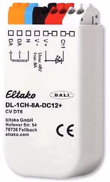 ELTAKO DL-1CH-8A-DC12+ Dimmer LED Eltako a 1 canale per installazione a incasso