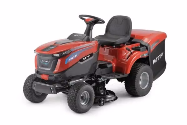 Trattore rasaerba a batteria MTF LTA 86 E rosso con sacco di raccolta e disco multi lama – 2