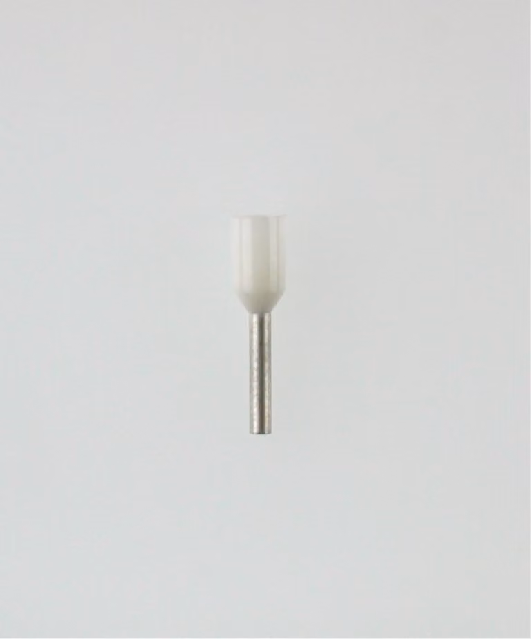 Capicorda isolati Great Britain (GB), dimensione N, codifica colore DIN sezione 0,5 mm² bianco - 1 pezzo