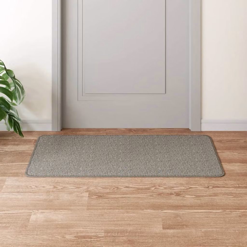 Tappeto a corsia vidaXL con aspetto sisal, colore argento/grigio, L: 100 cm, P: 50 cm