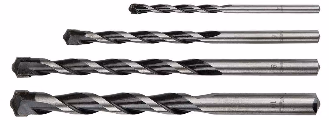 Punte per calcestruzzo 4-10 mm, set di 4 pezzi, punta a farfalla