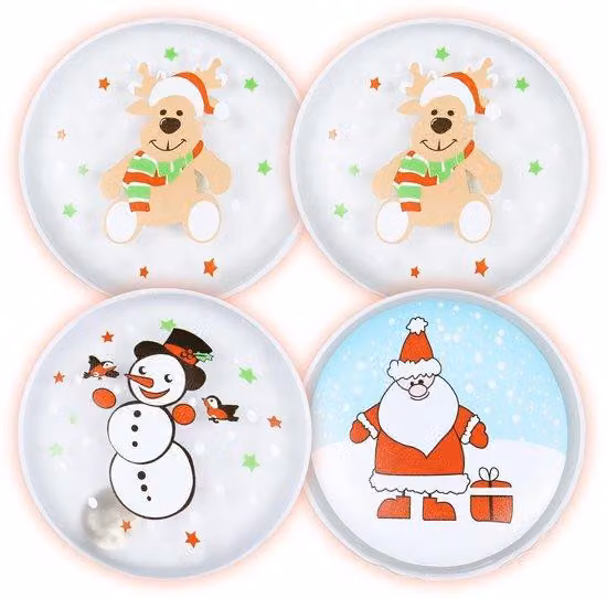 Set di scaldamani riutilizzabili - 4 pezzi - Ideale per bambini - Durevole - Un regalo di Natale accattivante - Perfetto per l'avvento