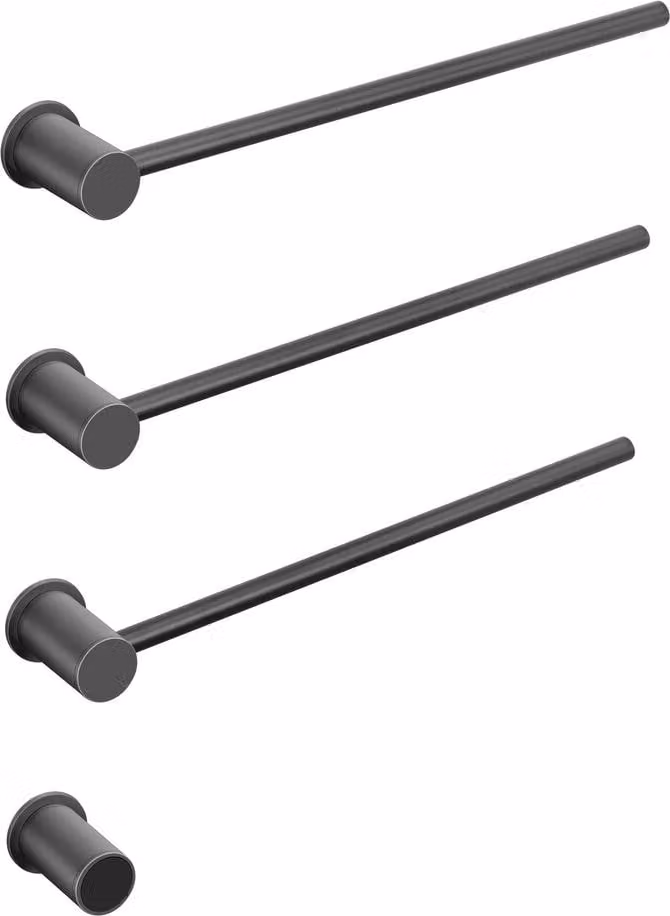 Scaldasalviette elettrico - Nero - 30 Watt, 98,7 cm x 36 cm x 8 cm