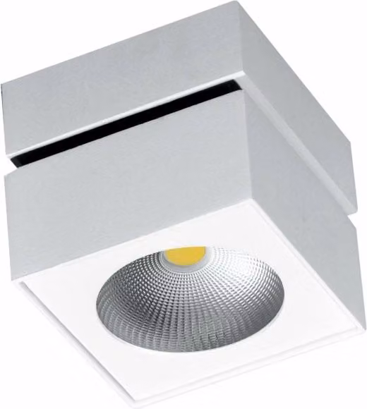 Applique LED Orientabile Rubyc Surface Beneito & Faure Bianco Opaco, 14W, Dimmerabile TRIAC con Switch CCT 2700K/3200K/4000K