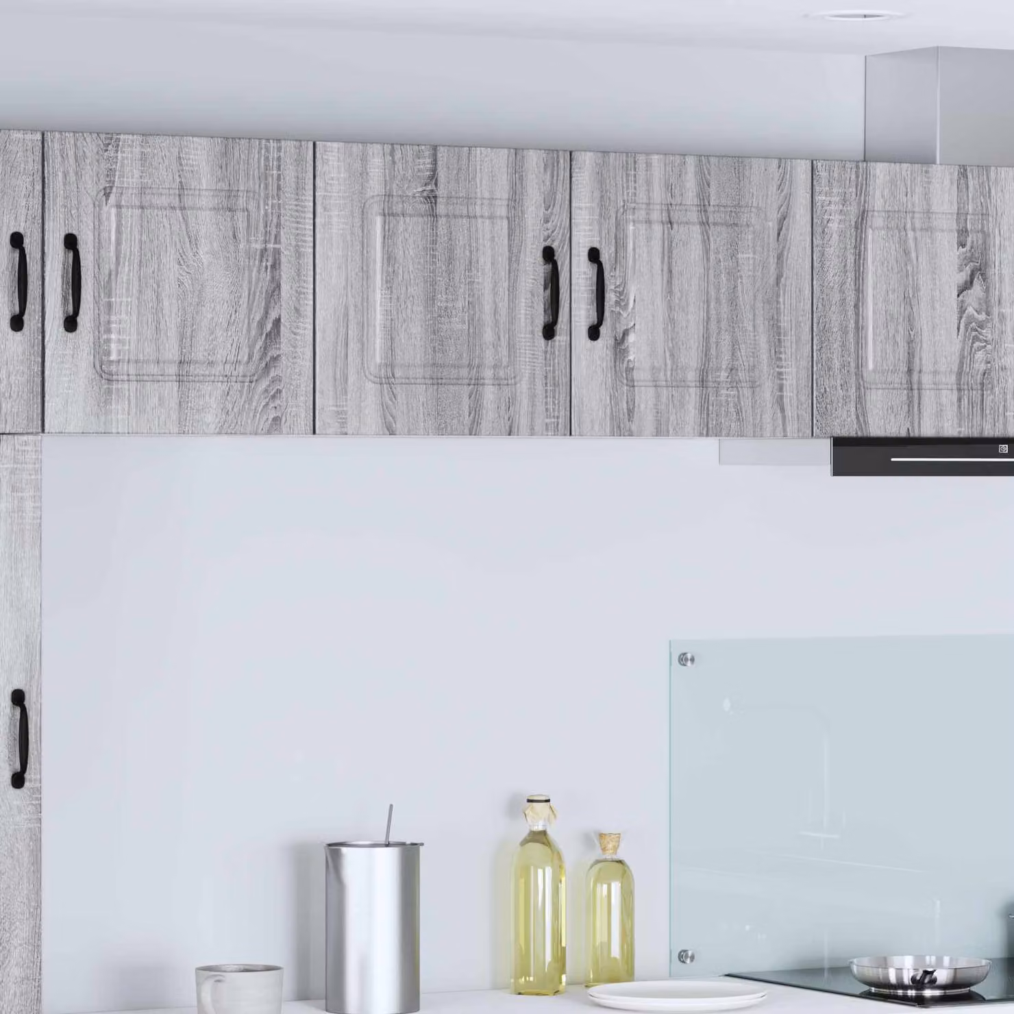 vidaXL Pannello per lavastoviglie Kalmar Grigio Sonoma L 80 x P 31 x H 40 cm