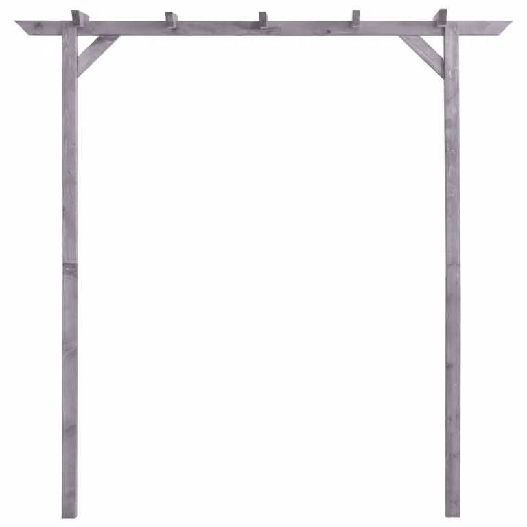 Pergola da giardino grigia 200x40x205 cm Legno di pino impregnato